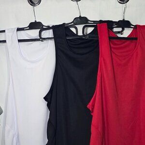 Women's Sleeveless Sport Tank tops - Set of 3